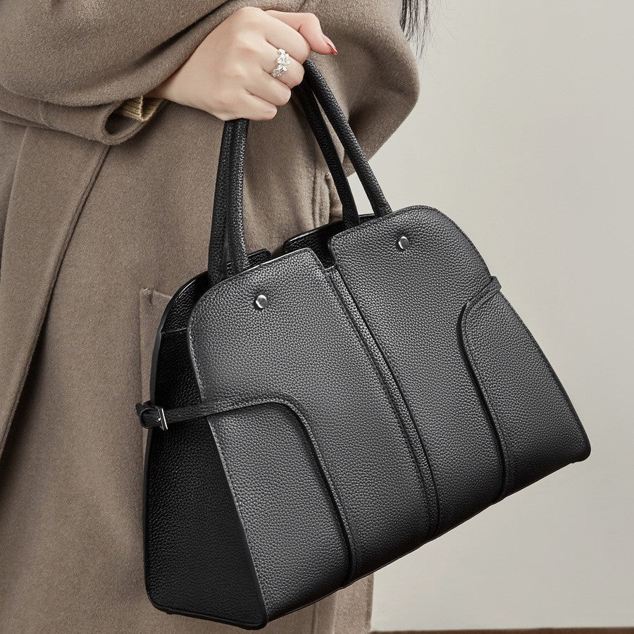Winter New Arrival Large-capacity Womens First-layer Cowhide Bag - IVOIRART.COM