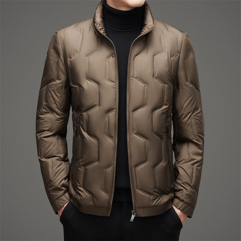Winter Thin Stand-up Collar Down Jacket Coat - IVOIRART.COM