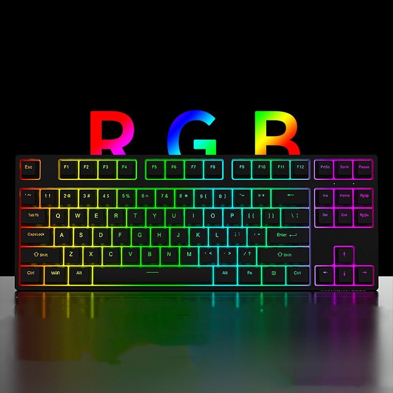 Wired Single-mode Hot-swappable Axis Gaming Gaming Chicken Keyboard - IVOIRART.COM