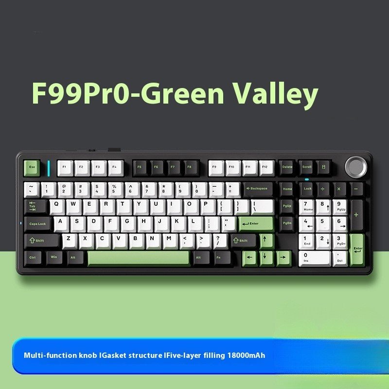 Wireless Three-model Bluetooth Office Game Side Engraved Key Cap Only For E-sports - IVOIRART.COM