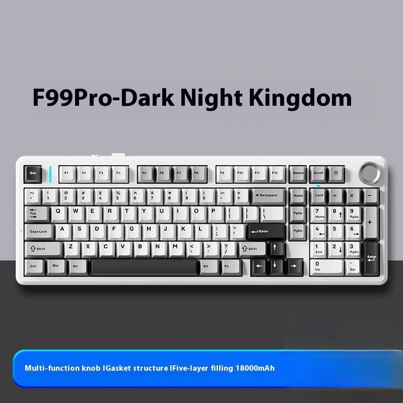 Wireless Three-model Bluetooth Office Game Side Engraved Key Cap Only For E-sports - IVOIRART.COM