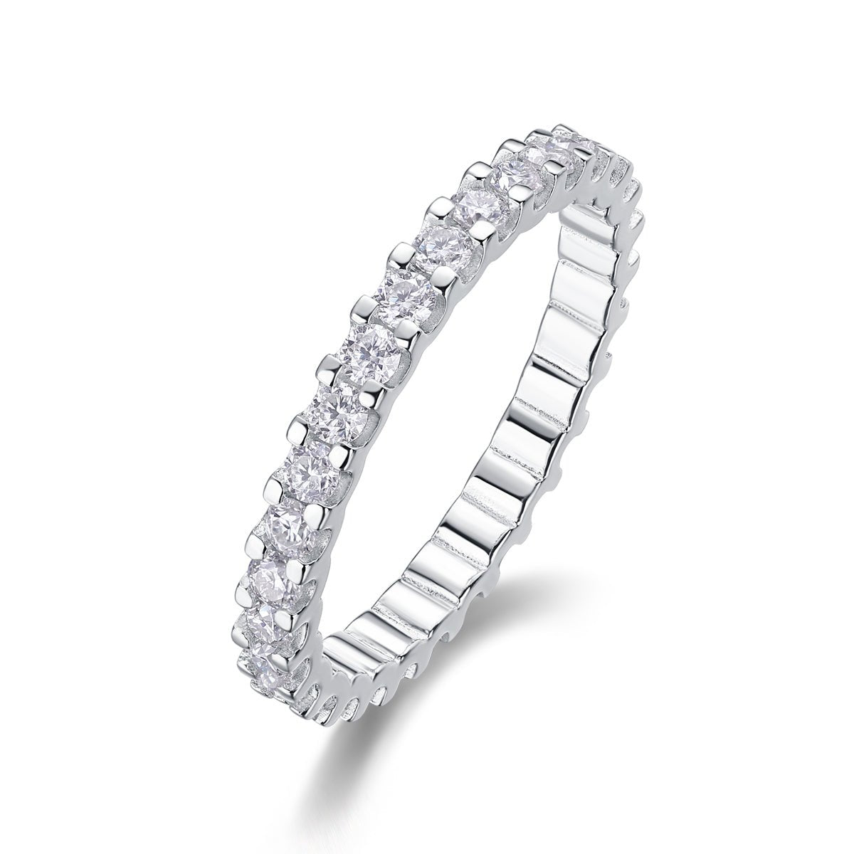 Wish - A Wedding Ring Set With Top-quality Moissanite S925 In Silver And Platinum-plated. The Ring Can Be Tested With A Diamond Pen - IVOIRART.COM