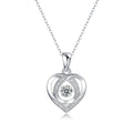 With You In My Heart - A Fashionable And Trendy Necklace Pendant Set With Top-quality Moissanite S925, Silver And Platinum-plated, Can Be Tested With A Diamond Pen - IVOIRART.COM