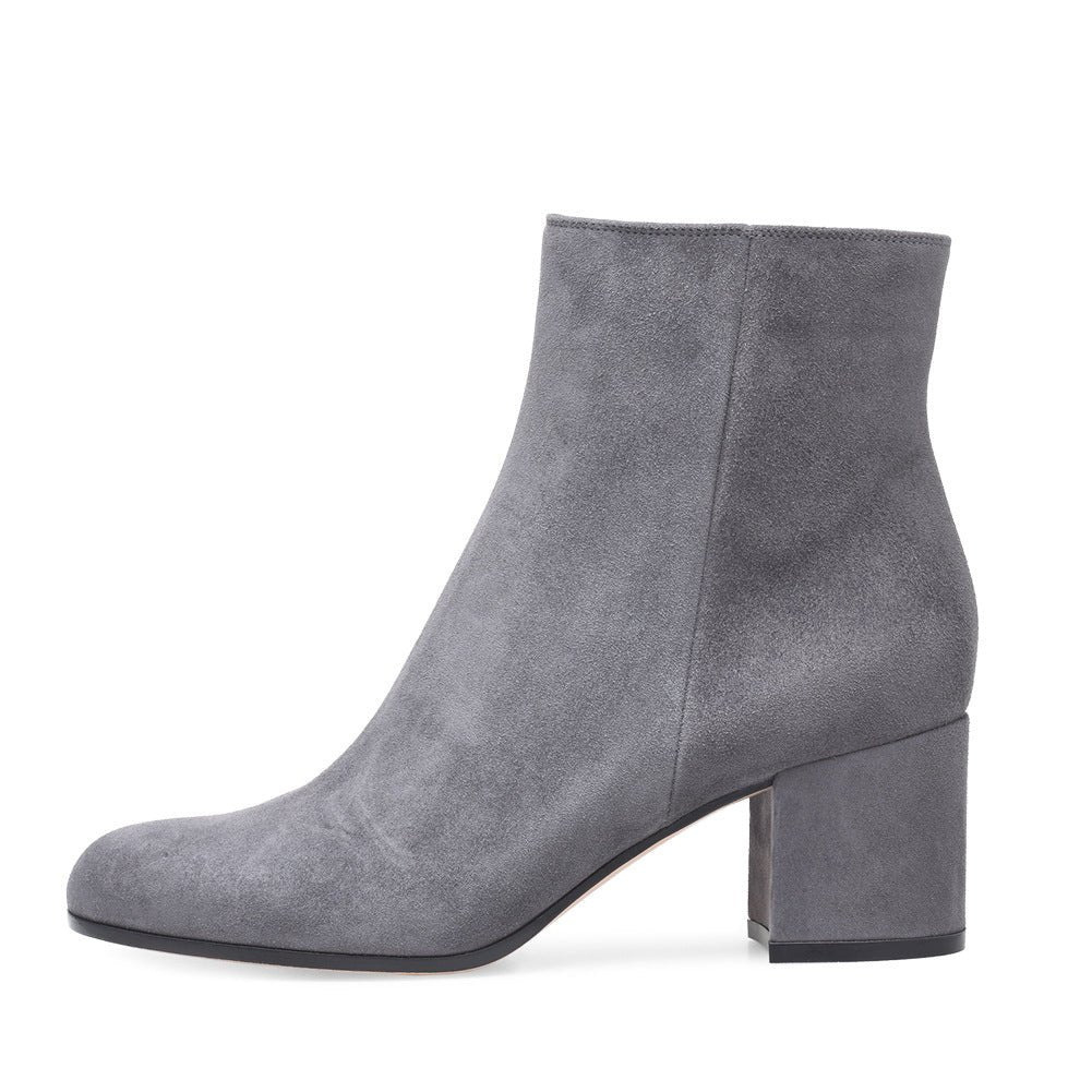 Women's Chunky Heel Round Toe Mid Heel Boots - IVOIRART.COM