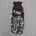 Women's European And American-style Sexy Strapless Tassel Bodycon Dress - IVOIRART.COM