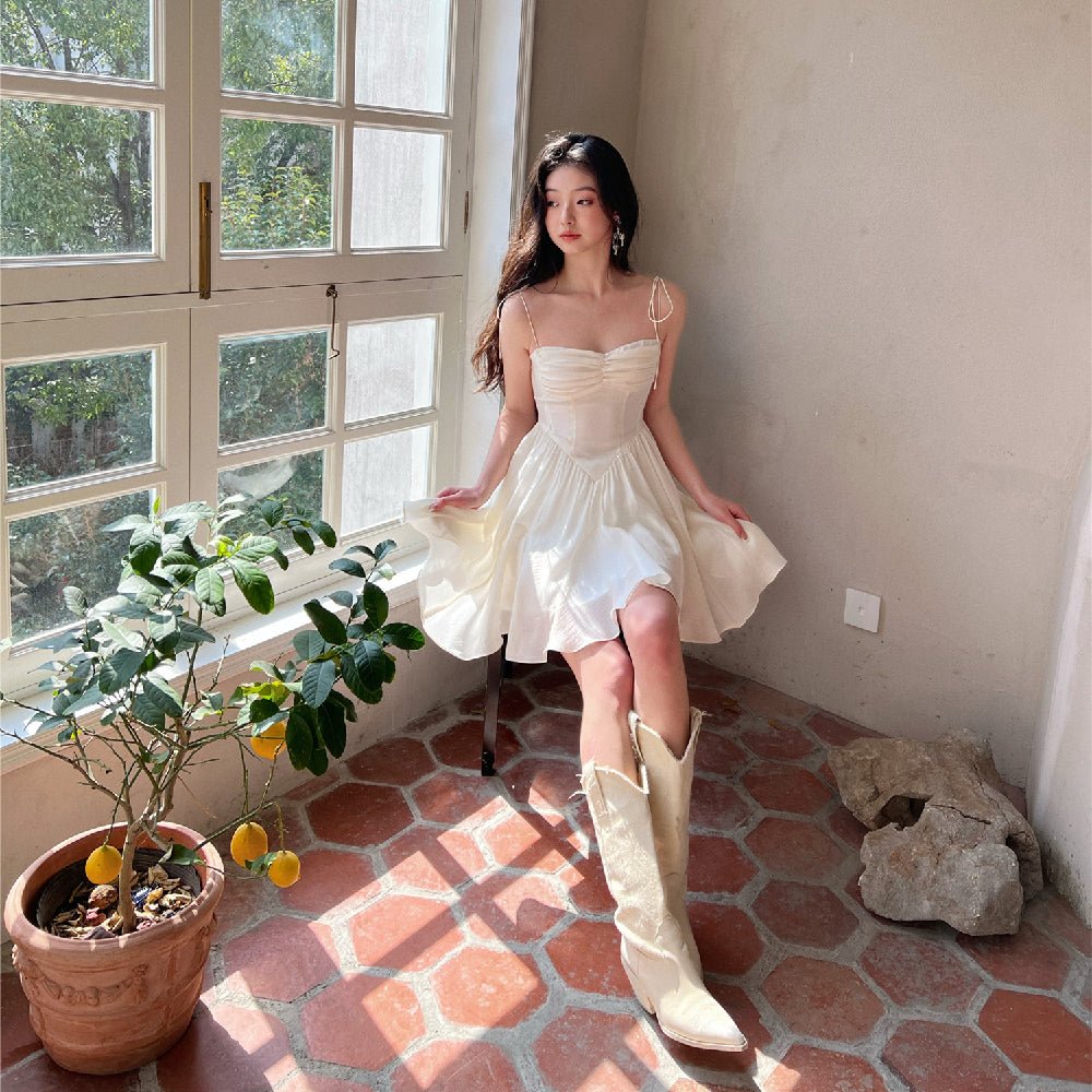 Women's Fashion Personality Suspender Skirt Dress - IVOIRART.COM