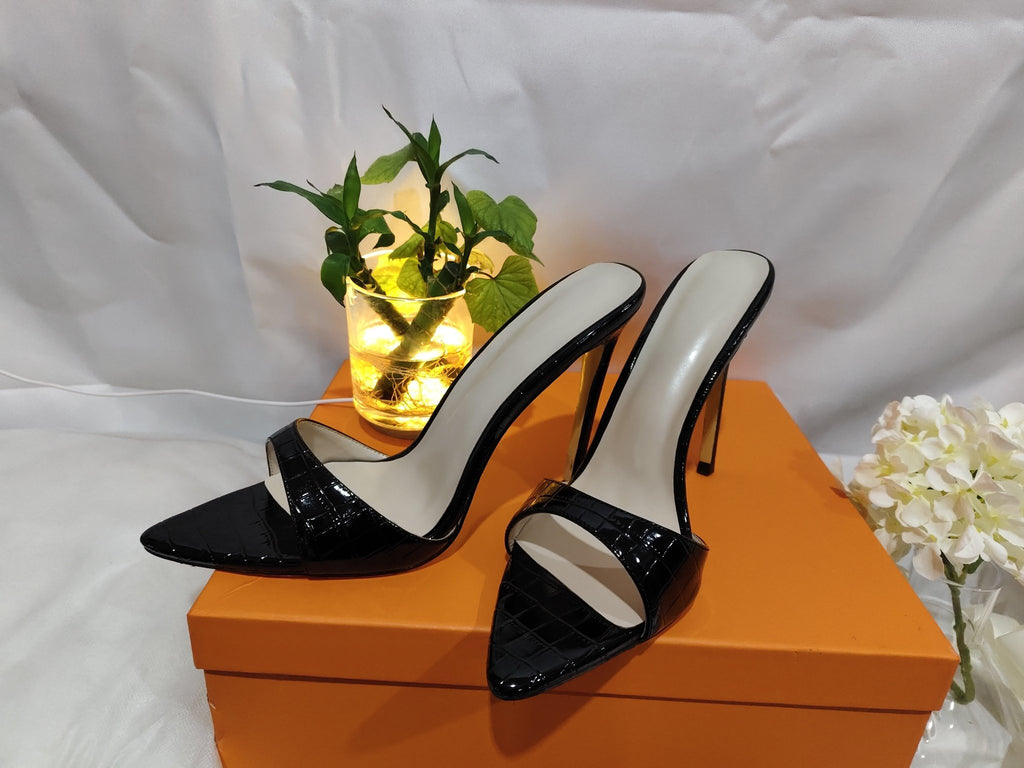 Women's Fashion Sandals Pointed Toe Stiletto Sandals - IVOIRART.COM