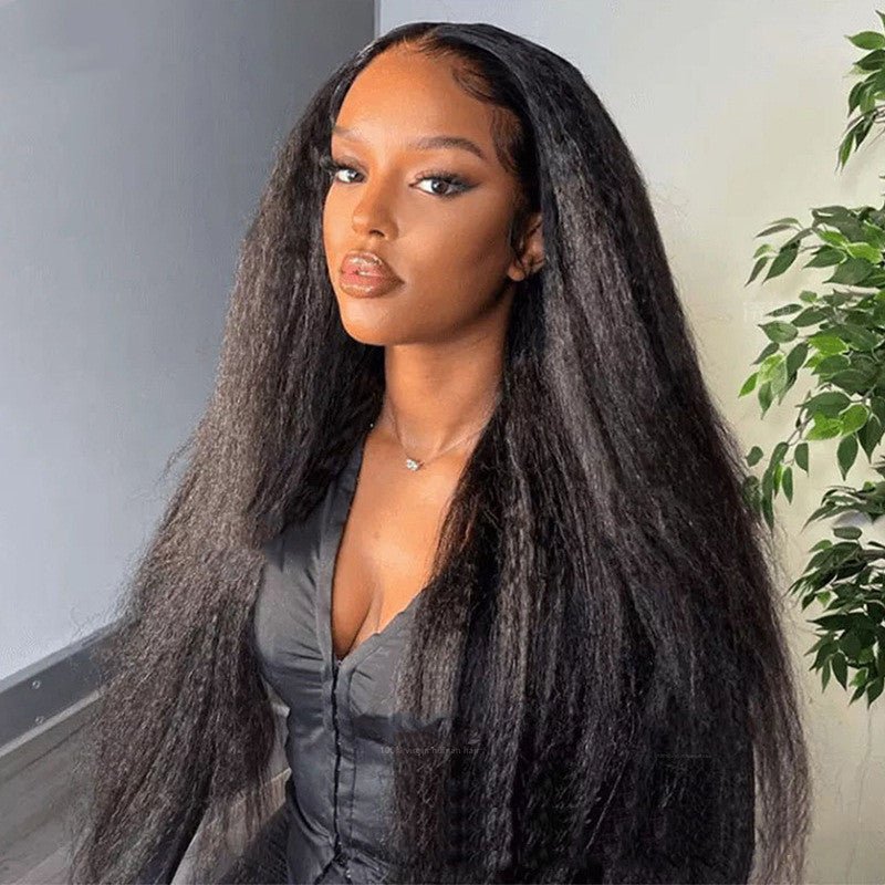 Women's Fashion T Type Head Cover Real Hair Wig - IVOIRART.COM