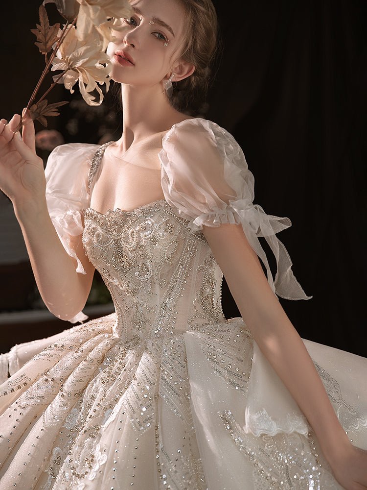 Women's Fashion Temperament Heavy-duty Trailing Bustier Dress - IVOIRART.COM