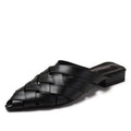 Womens Hollow-out Woven Pointed-toe Sandals - IVOIRART.COM