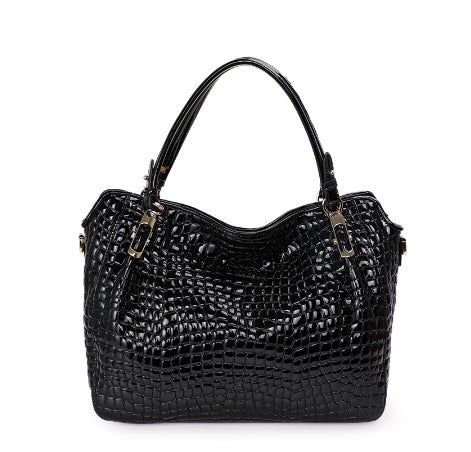 Womens Large Genuine Leather Casual Tote Bag - IVOIRART.COM