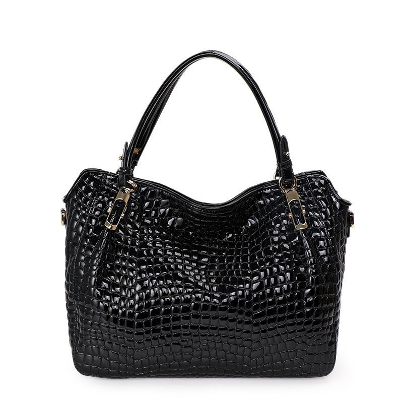 Womens Large Genuine Leather Casual Tote Bag - IVOIRART.COM
