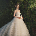 Women's Temperament Fashion Large Trailing Breasted Simple Dress - IVOIRART.COM