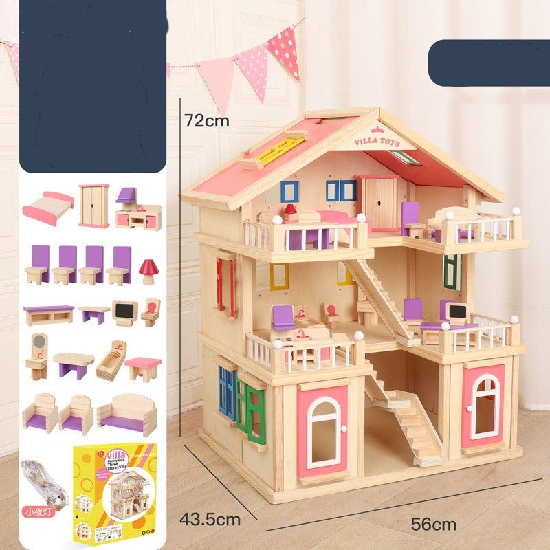 Wooden Children's Replica House Toy - IVOIRART.COM