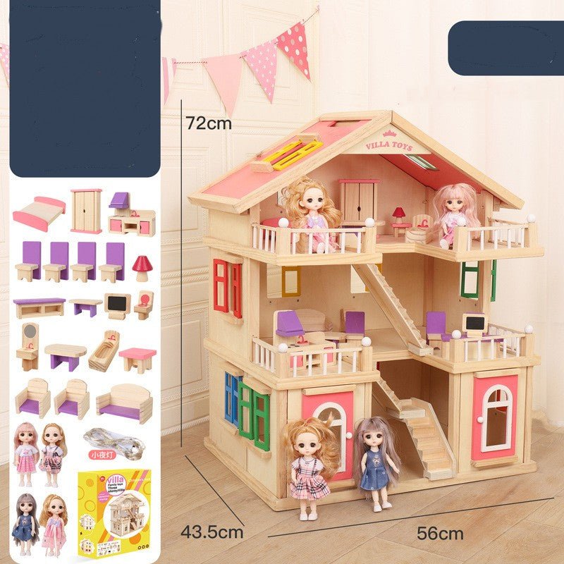 Wooden Children's Replica House Toy - IVOIRART.COM