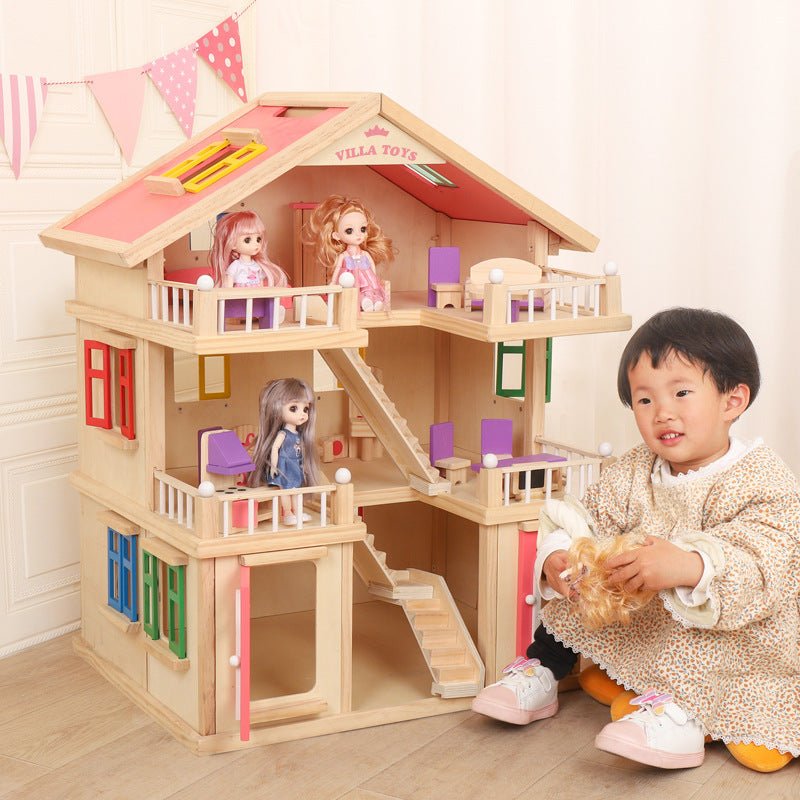 Wooden Children's Replica House Toy - IVOIRART.COM