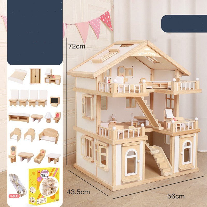 Wooden Children's Replica House Toy - IVOIRART.COM