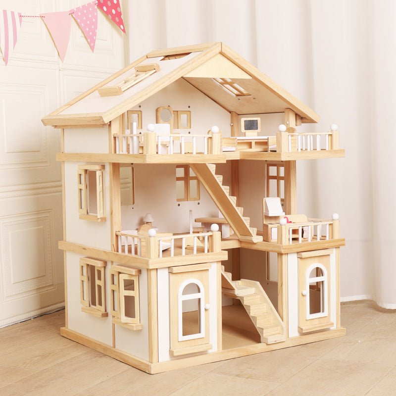 Wooden Children's Replica House Toy - IVOIRART.COM