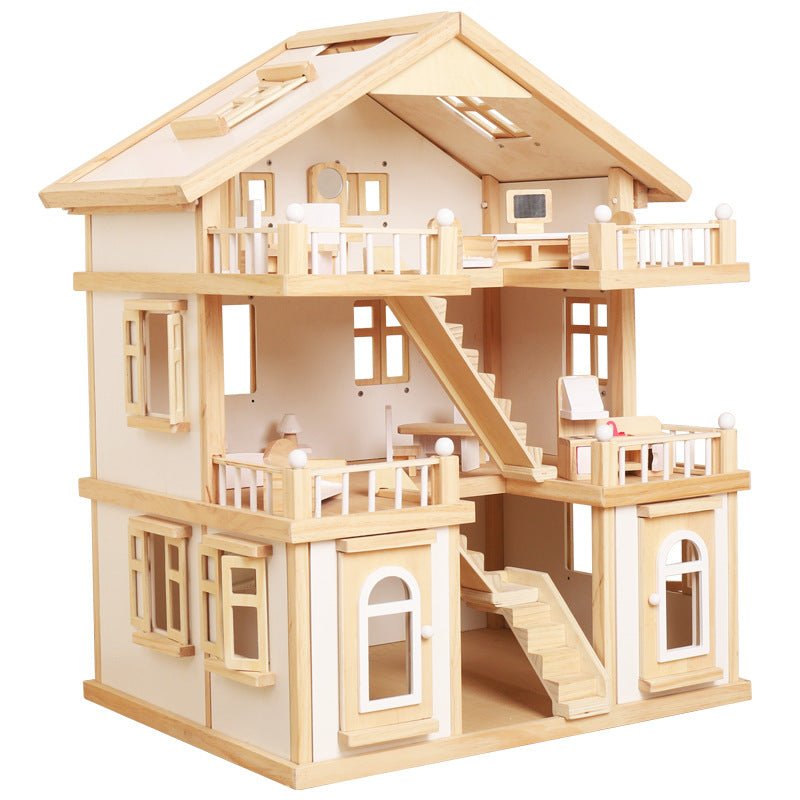Wooden Children's Replica House Toy - IVOIRART.COM