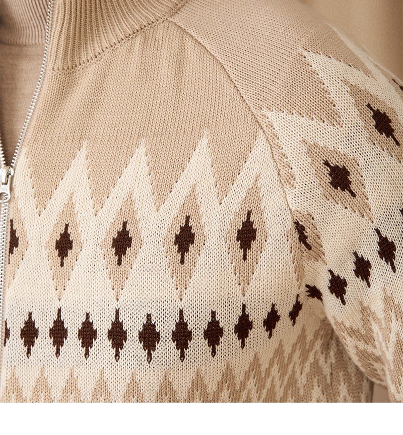 Wool Blend Ribbed Pattern Hemline Top - IVOIRART.COM