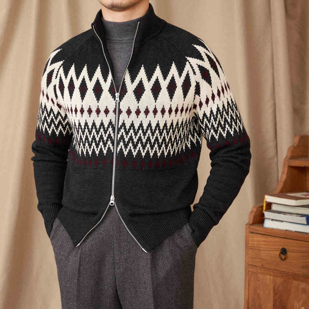Wool Blend Ribbed Pattern Hemline Top - IVOIRART.COM