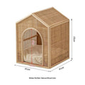 Woven Rattan Cat Bed And Cat House For Summer Ventilation Pet Nest - IVOIRART.COM