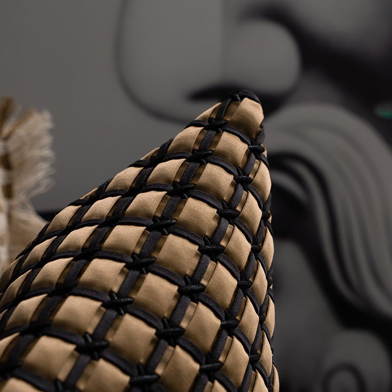 Woven Throw Pillows In Sofa Living Room - IVOIRART.COM