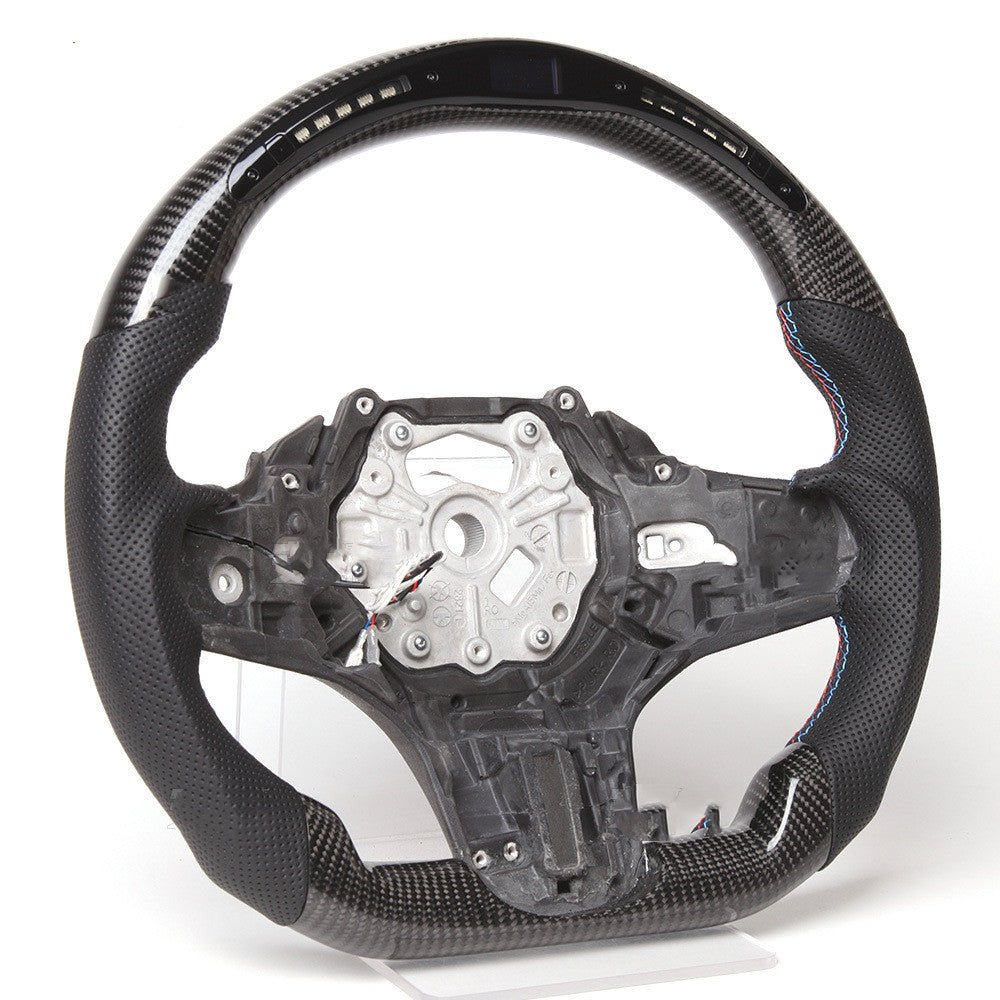 X3x5 Carbon Fiber Intelligent Multifunctional LED Car Sports Steering Wheel - IVOIRART.COM