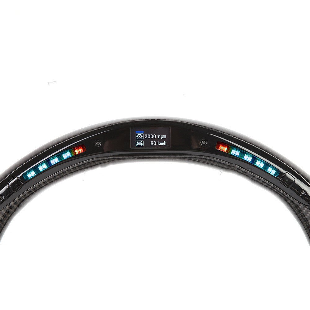 X3x5 Carbon Fiber Intelligent Multifunctional LED Car Sports Steering Wheel - IVOIRART.COM
