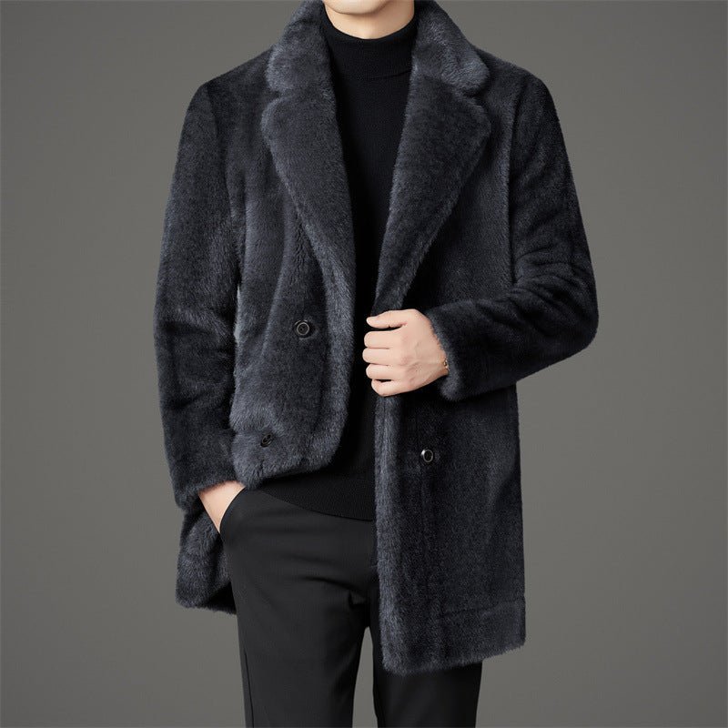 Xuelan Mink Fur Warm Coat On Both Sides - IVOIRART.COM