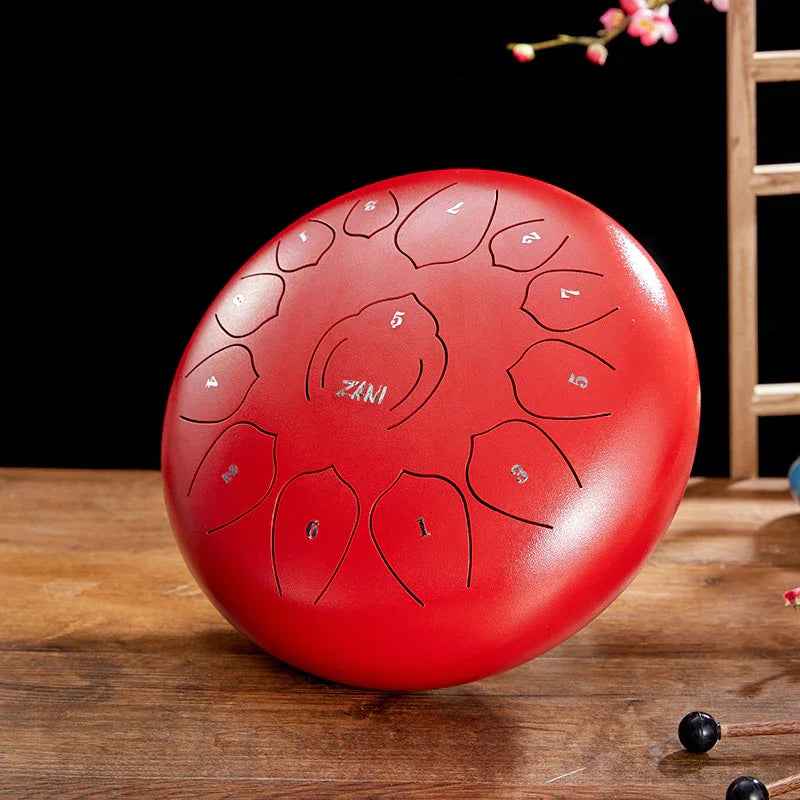 12 Inch Steel Drum for Children: Beginner Percussion Instrument - IVOIRART.COM