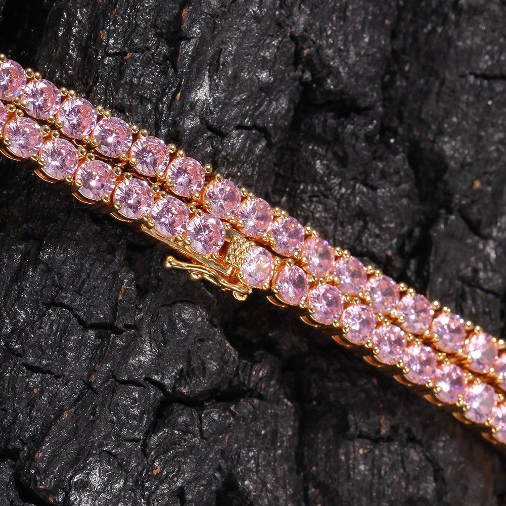 Zircon Row Necklace Versatile Tennis Chain - IVOIRART.COM