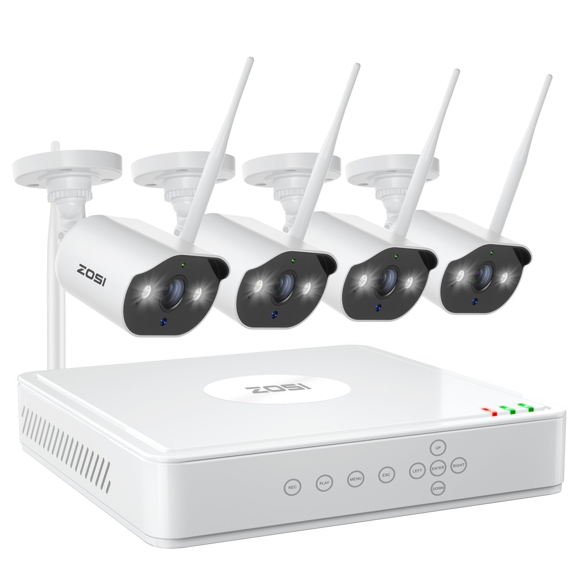 ZOSI Zhou Shi 5 Million HD POE Network Video Recorder Security Remote Outdoor Monitor Suit - IVOIRART.COM