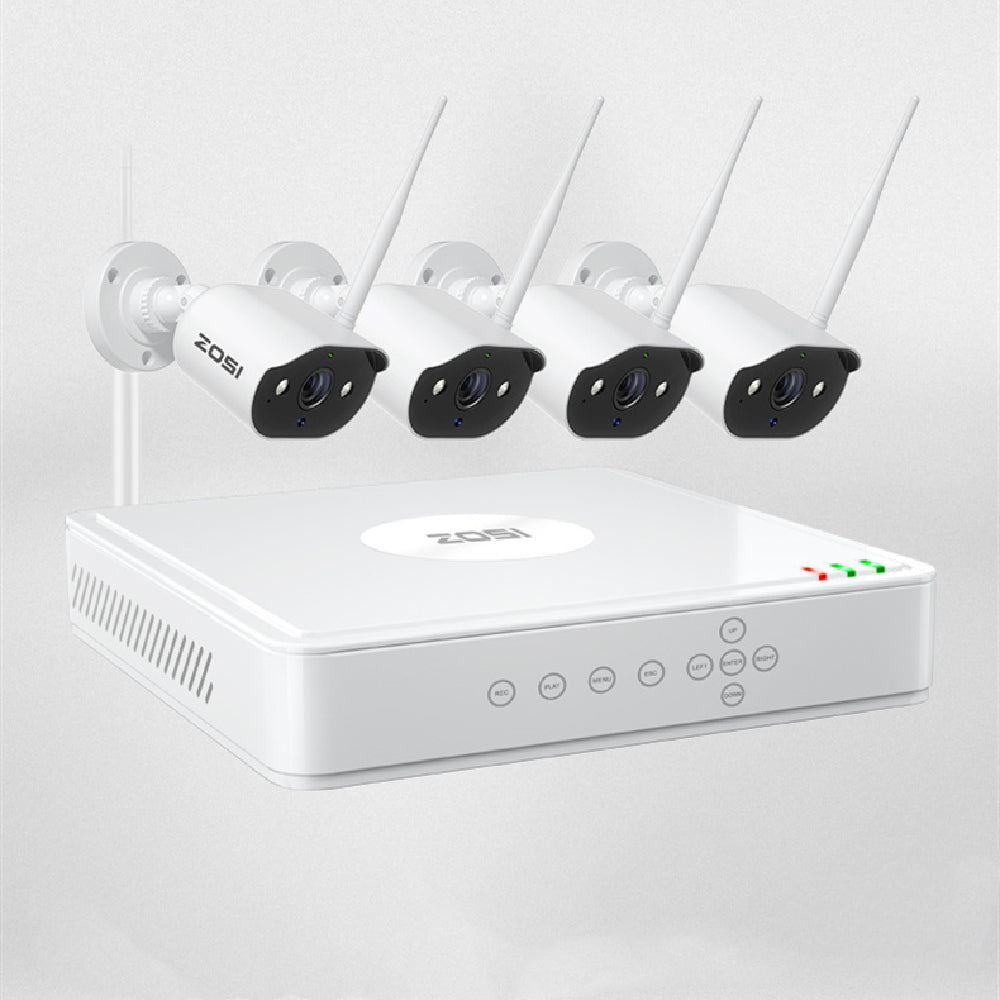 ZOSI Zhou Shi 5 Million HD POE Network Video Recorder Security Remote Outdoor Monitor Suit - IVOIRART.COM